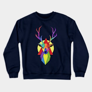 Geometric Stag Crewneck Sweatshirt